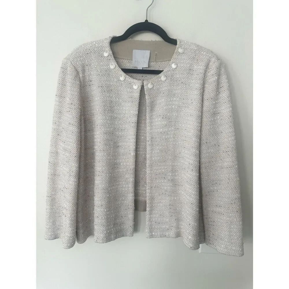 Misook Collection Tweed Knit Jacket XL